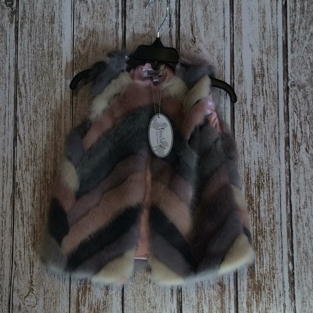 NWT!  Faux Fur Vest